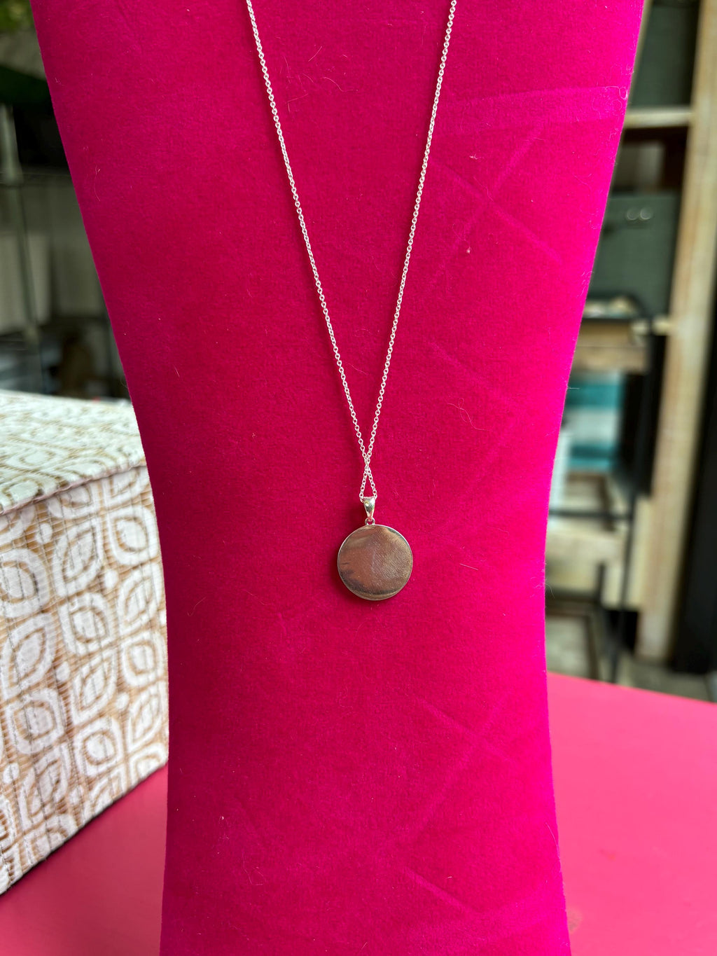14K White Gold Fish Necklace