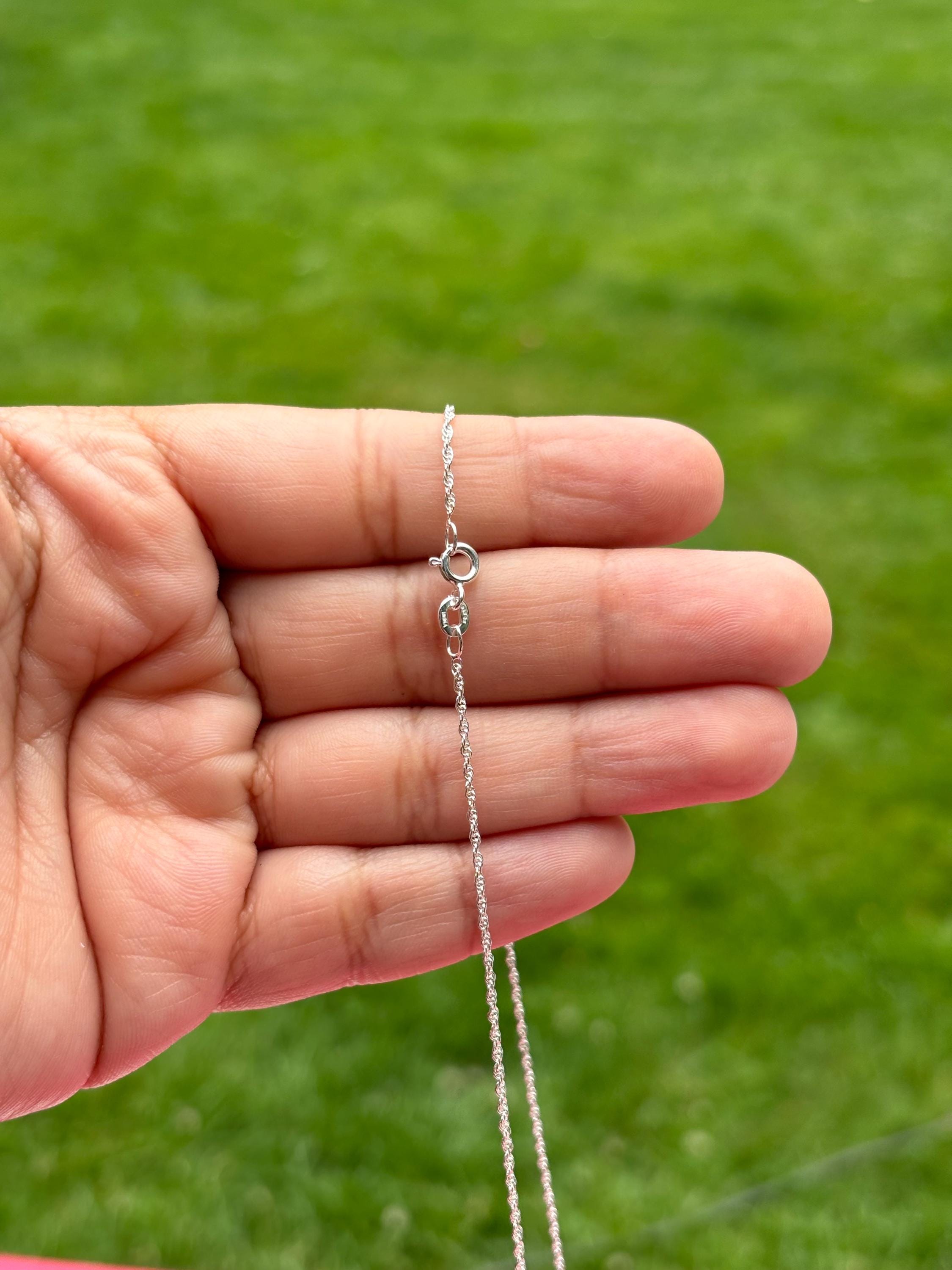 Sterling Silver 1.3mm Loose Rope Chain