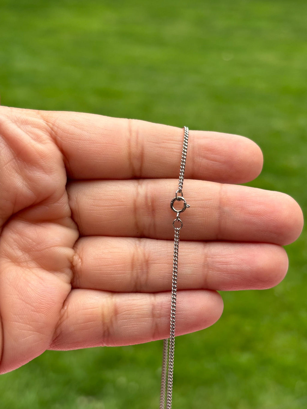Sterling Silver St. Lucy Medal Necklace
