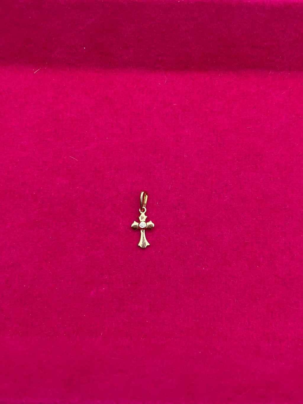 14k Cross Childrens Pendant