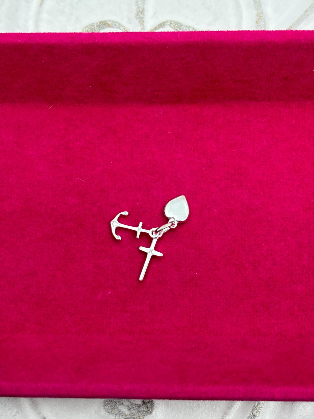 Sterling Silver Anchor and Heart Pendant