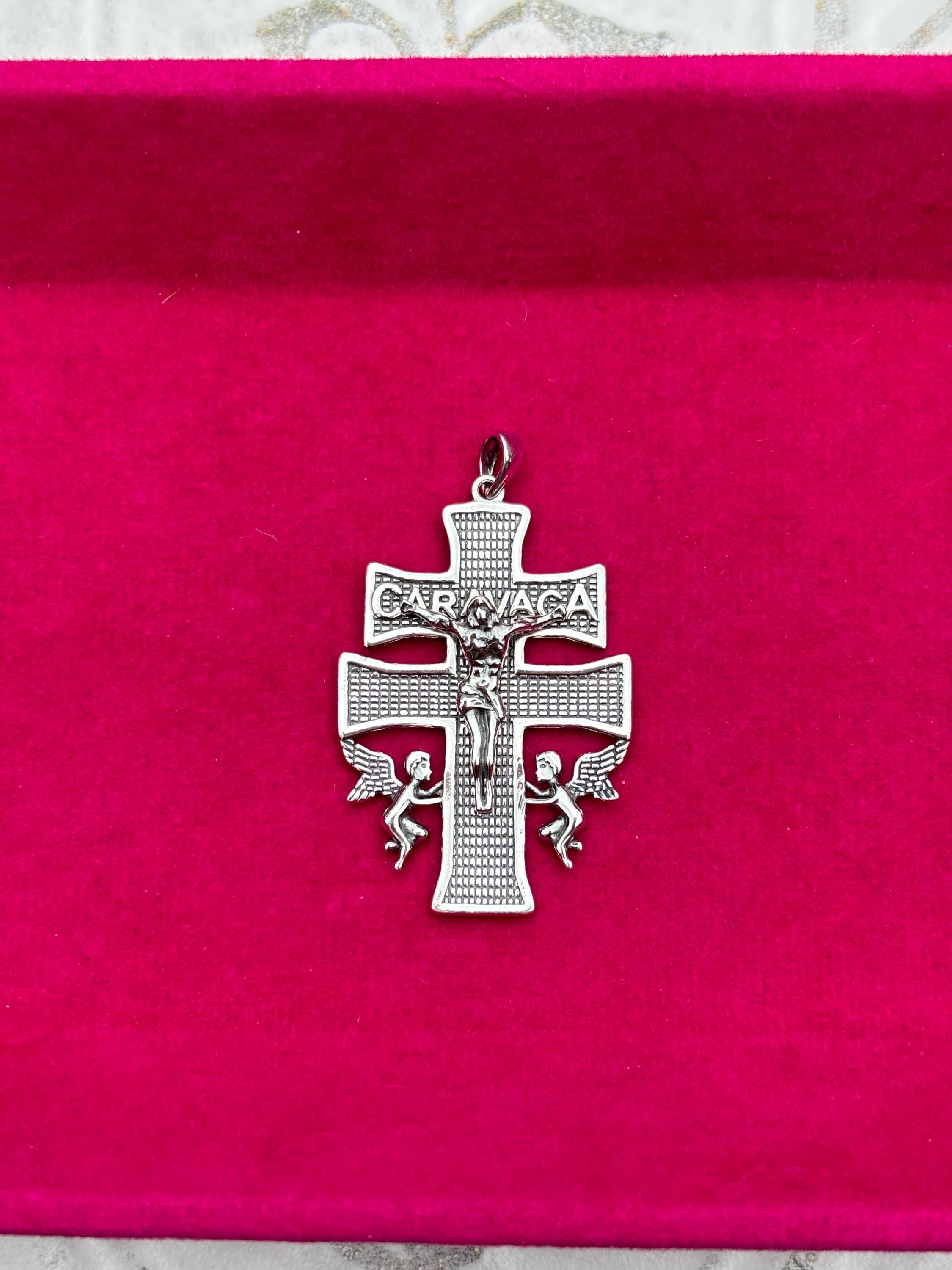Sterling Silver Antiqued Large Crucifix Cross Pendant