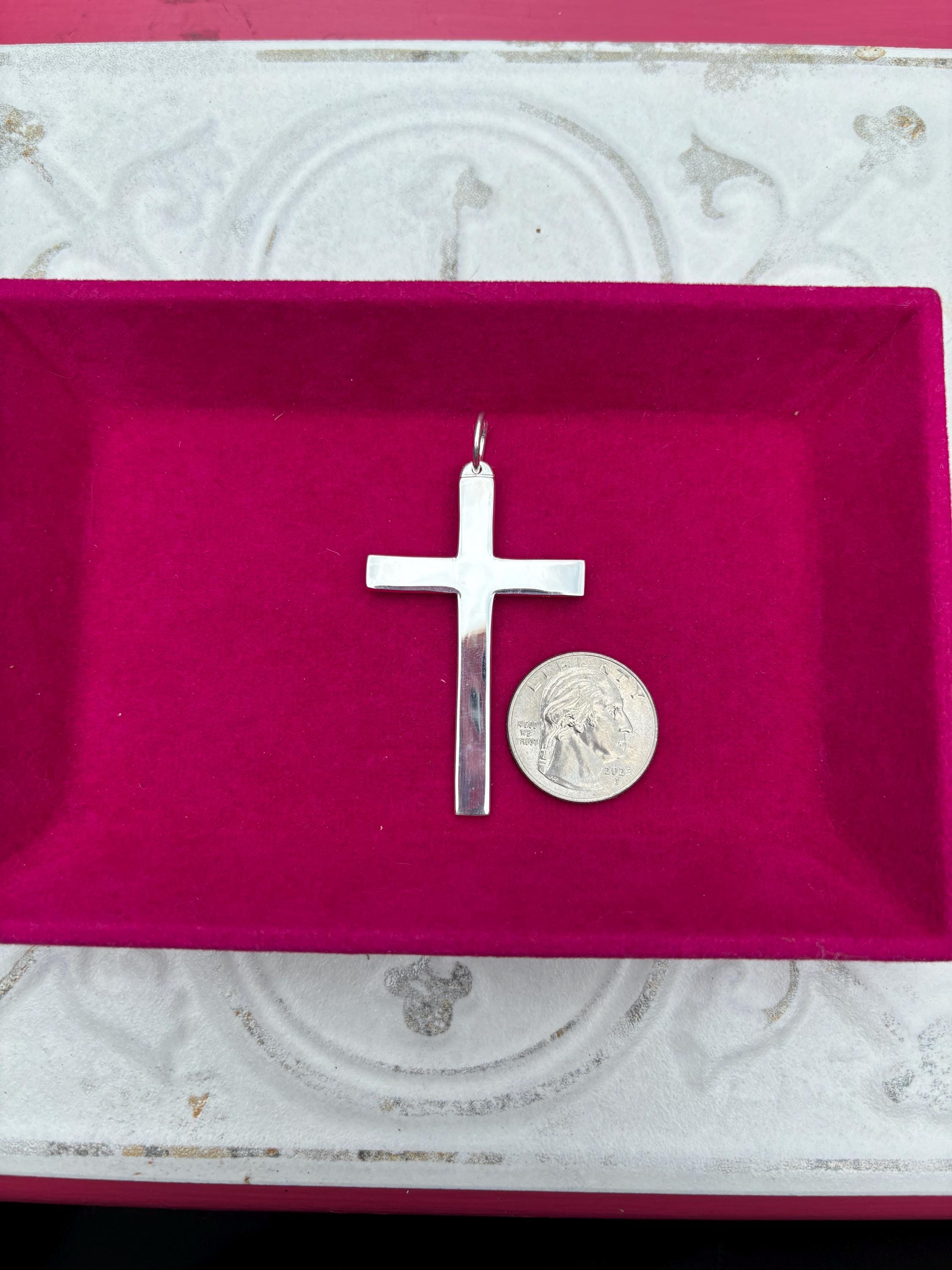 Sterling Silver Latin Cross Charm