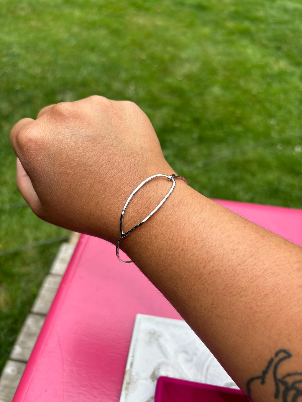 Sterling Silver Open Clasp Bracelet