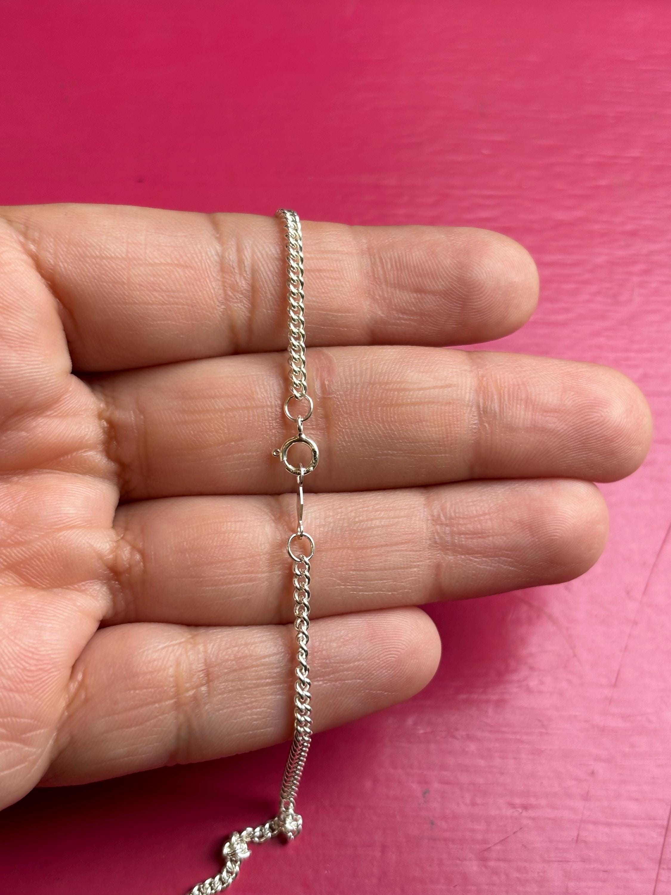 Sterling Silver Curb 24" Chain