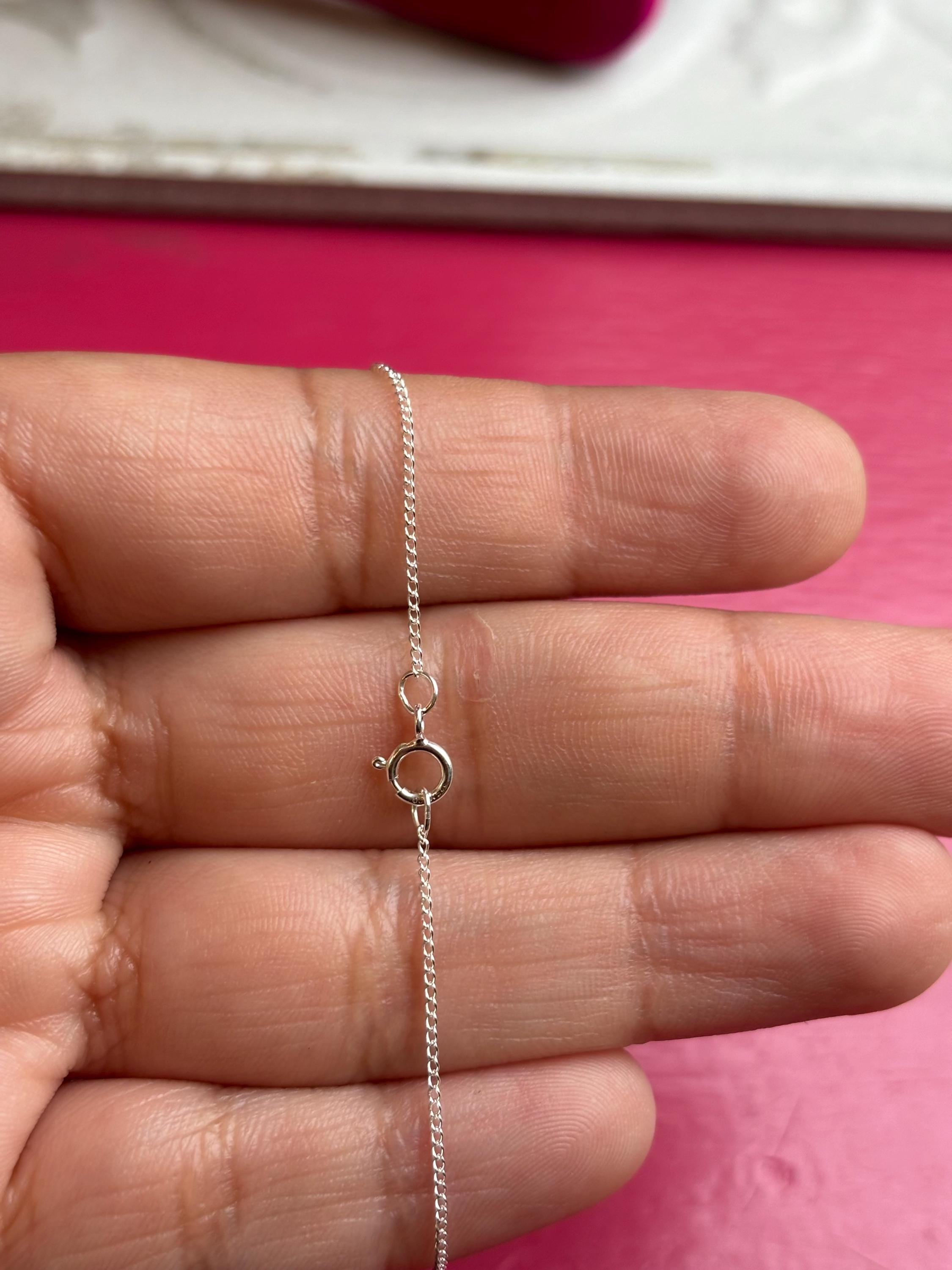 Sterling Silver Curb 16" Chain
