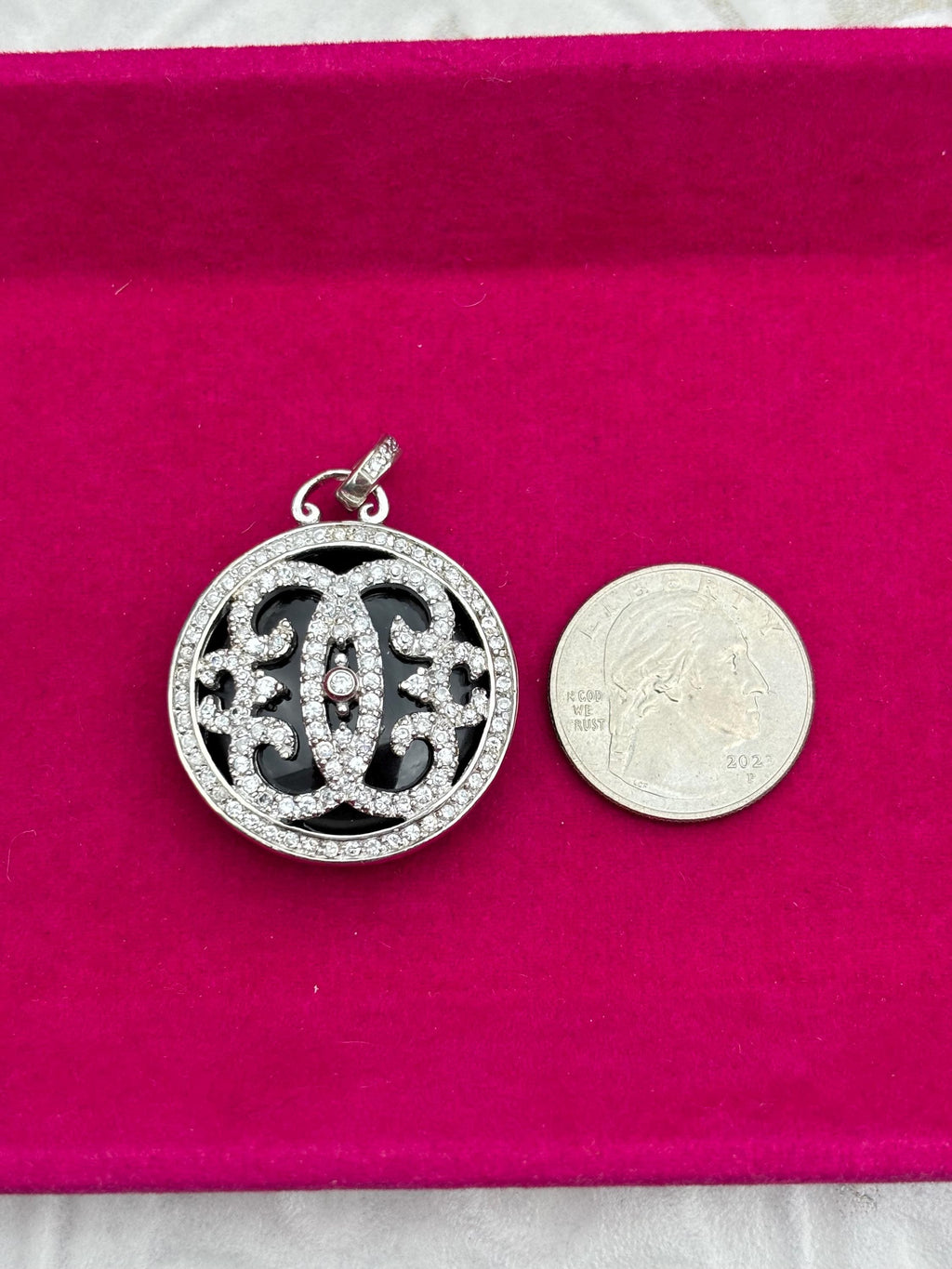 Sterling Silver Onyx Charm