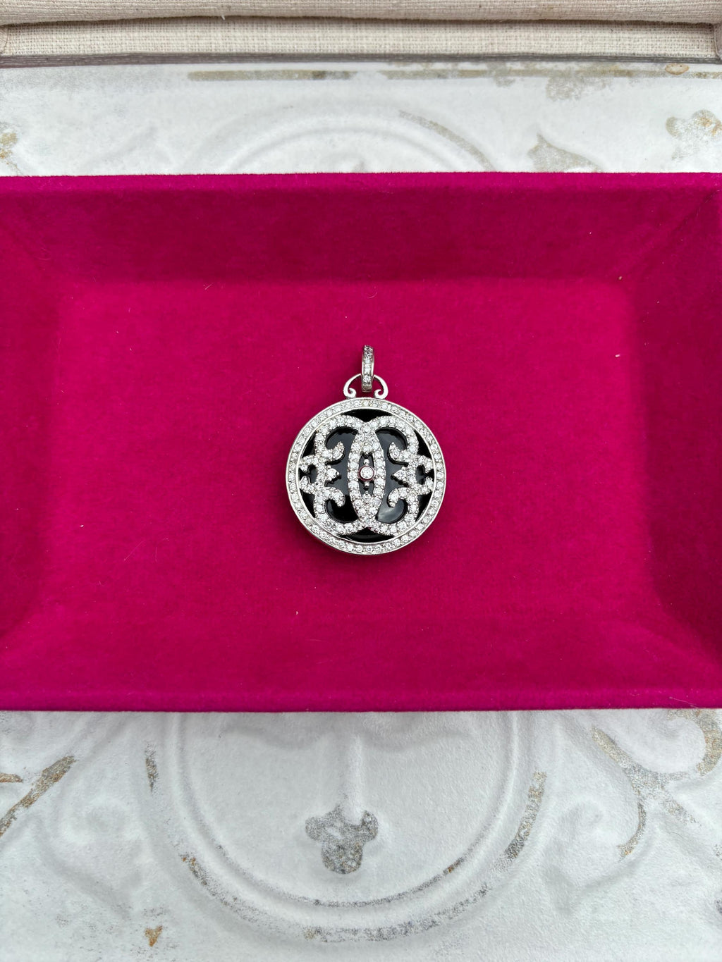 Sterling Silver Onyx Charm