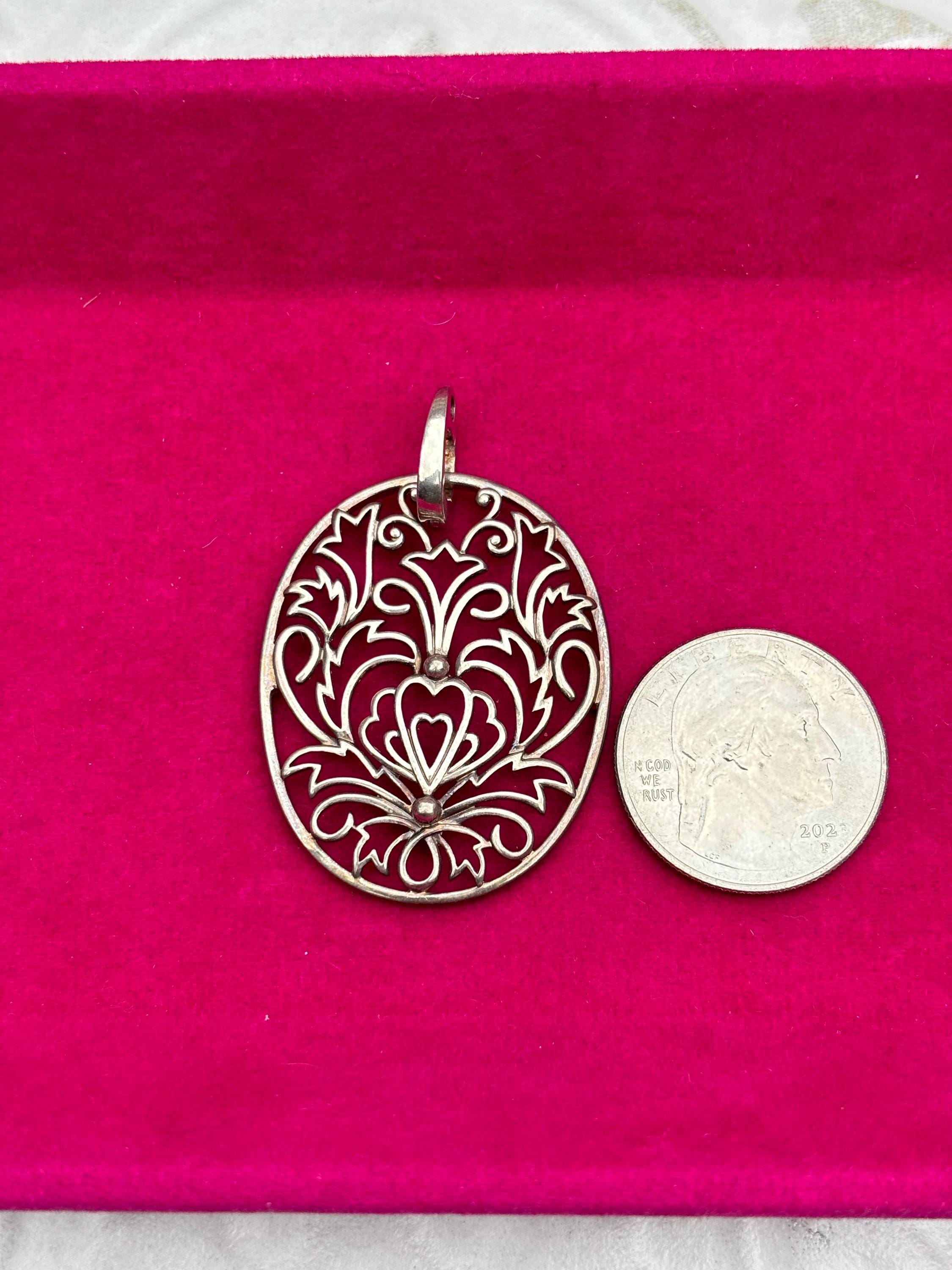 Sterling Silver Filigree Pendant