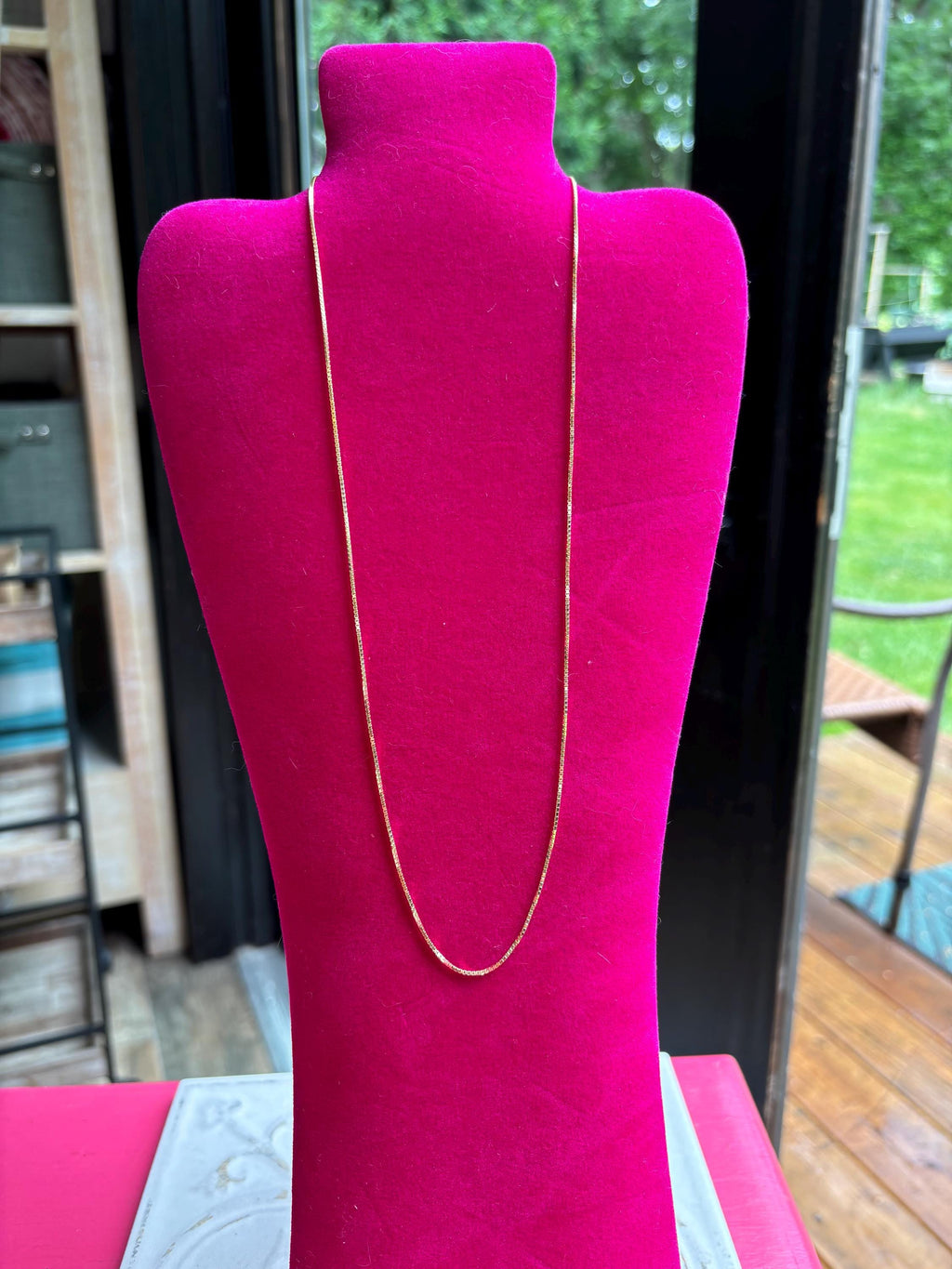 Gold-plated Sterling Silver Box Chain