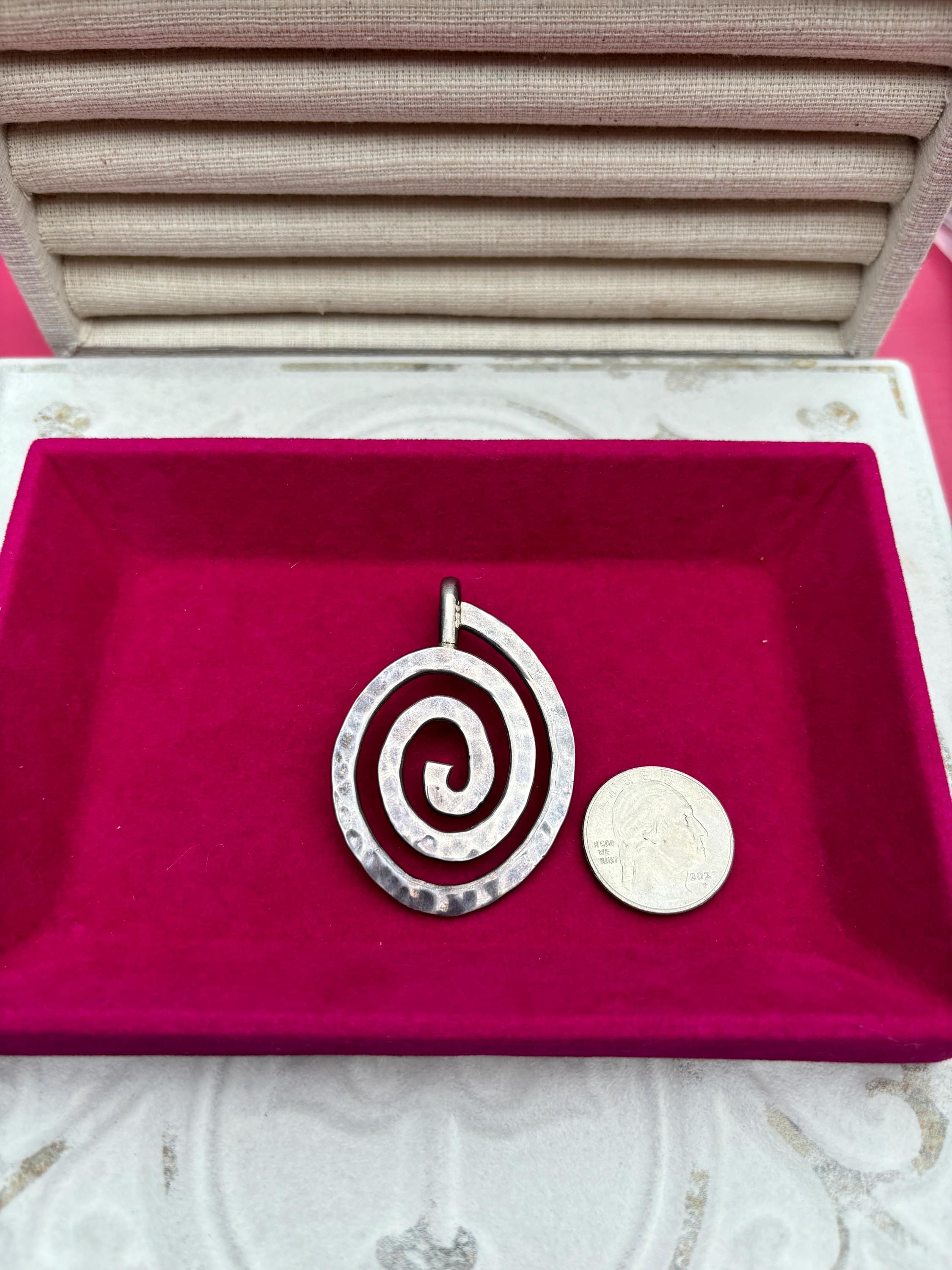 Sterling Silver Swirl Pendant
