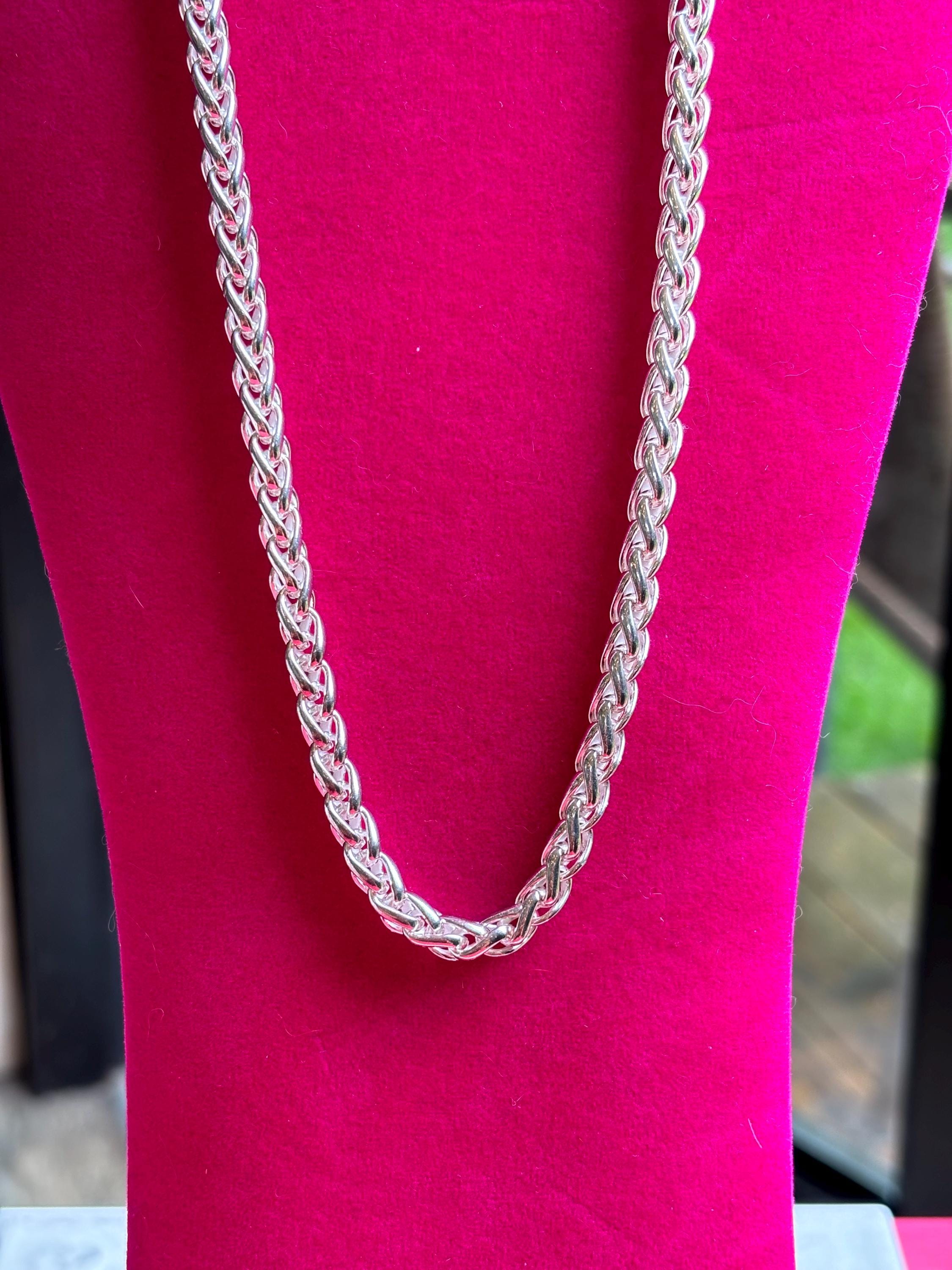 Sterling Silver Round Spiga Chain