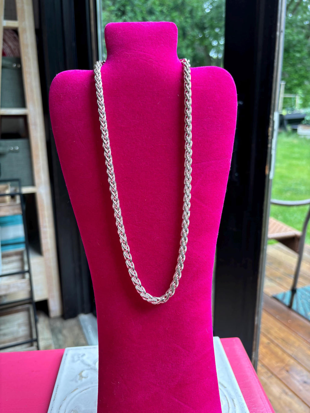 Sterling Silver Round Spiga Chain