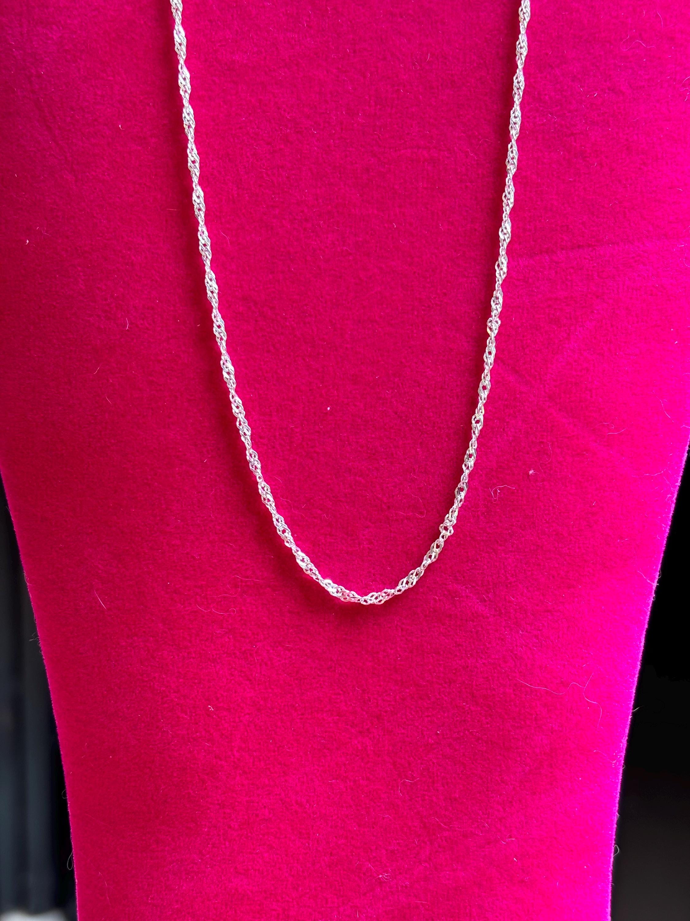 Sterling Silver 2mm Singapore Chain