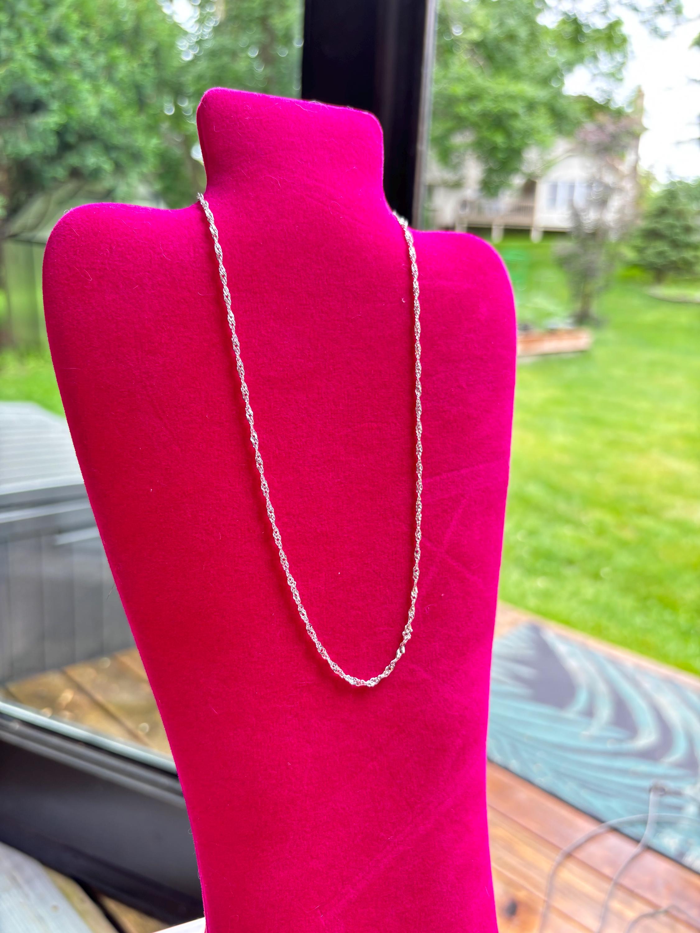 Sterling Silver 2mm Singapore Chain
