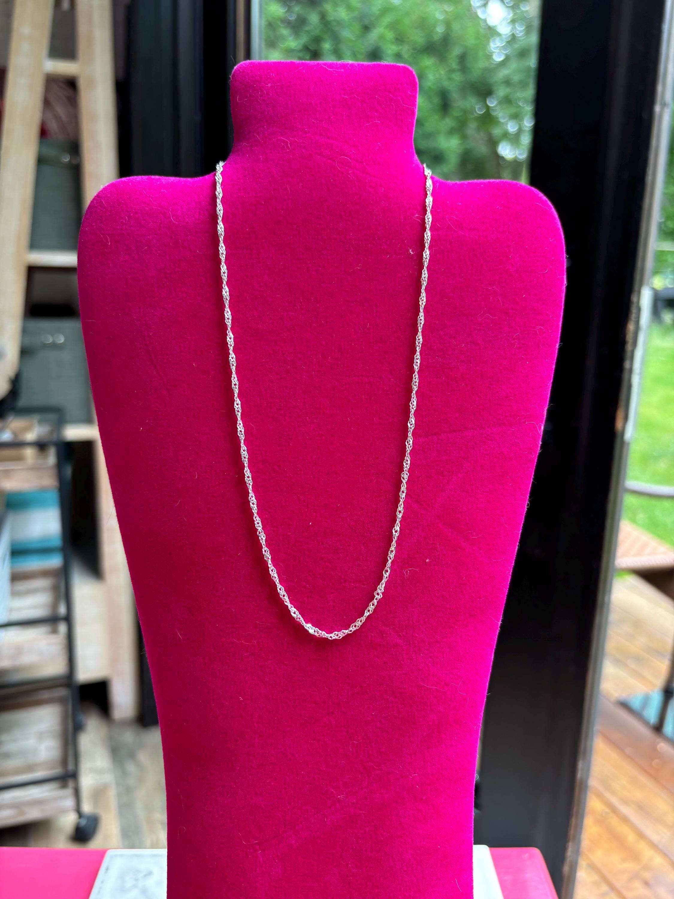 Sterling Silver 2mm Singapore Chain