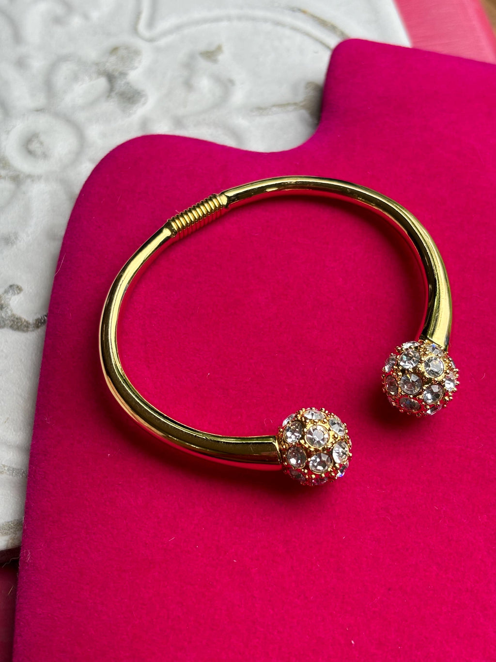 Open Cuff with Sparkly Ball Acents