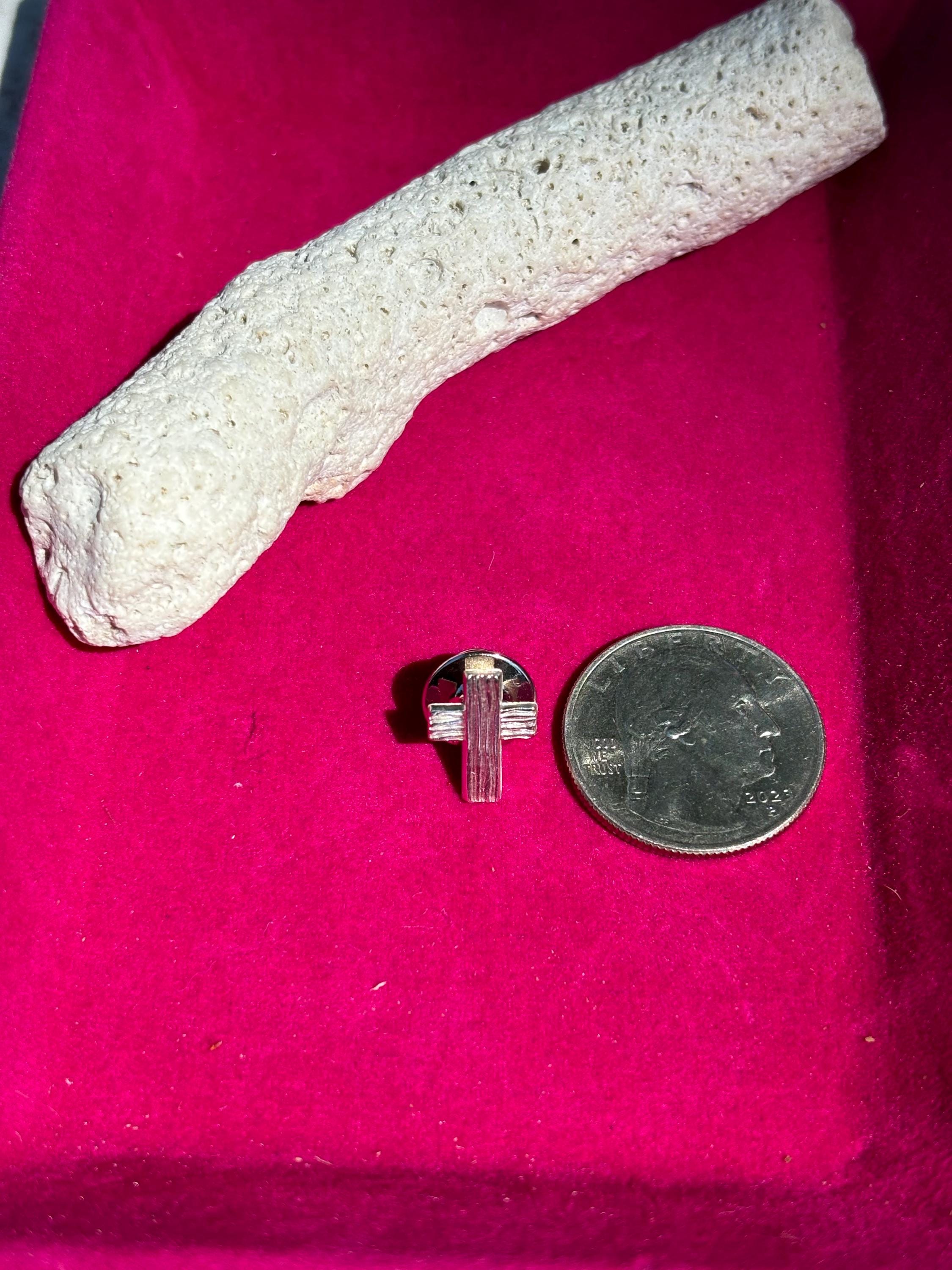 Sterling Silver The Rugged Cross Pin
