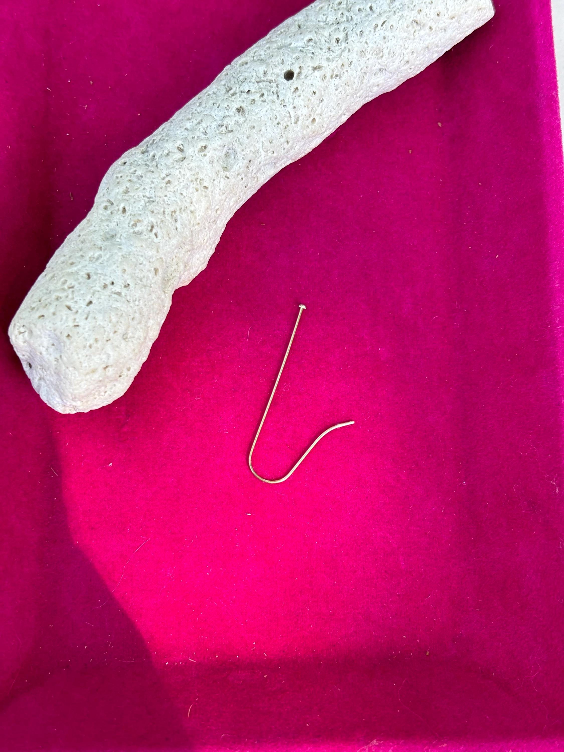 Sterling Silver Ear Wire with Head-Pin End