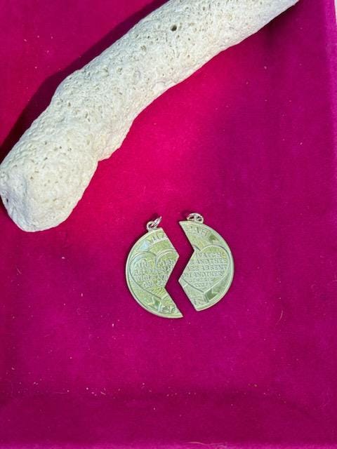 Sterling Silver Miz Pah Coin Right Pendant