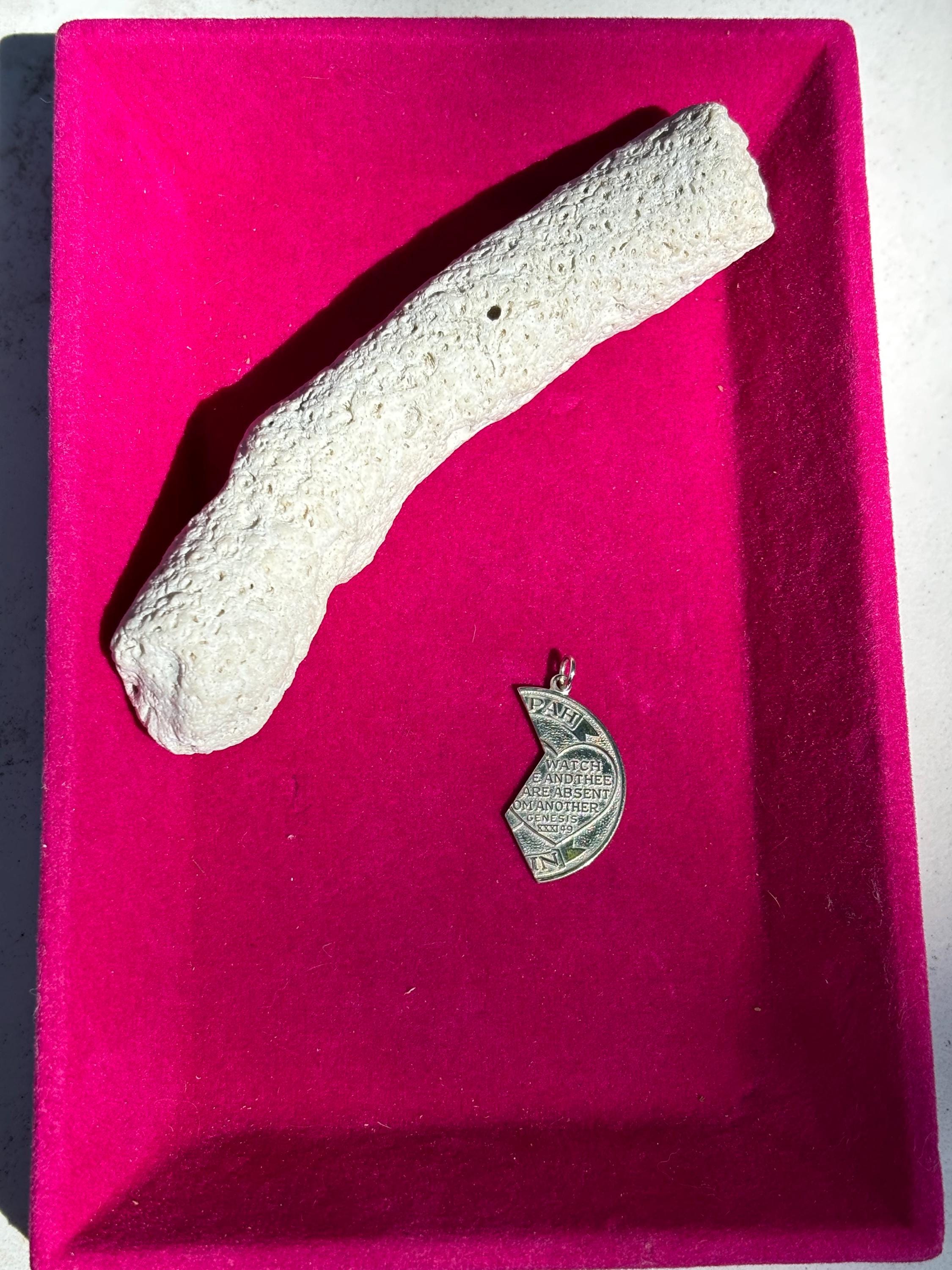 Sterling Silver Miz Pah Coin Right Pendant
