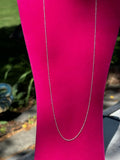 Sterling Silver Rhodium-plated Loose Rope Chain