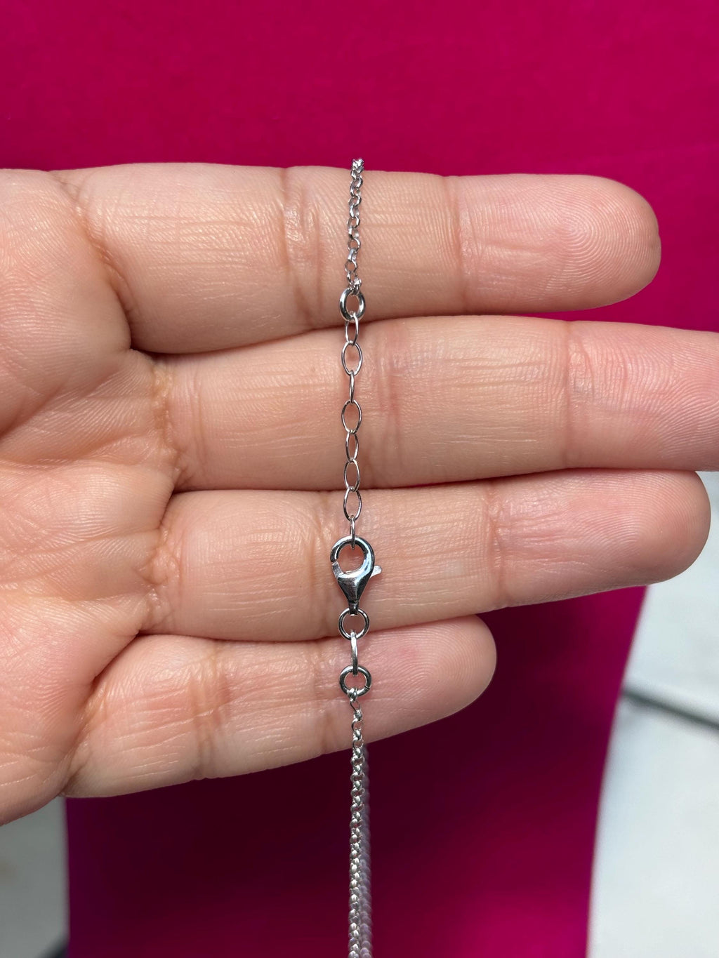 Sterling Silver Rhodium-plated 2-Cross with Necklace