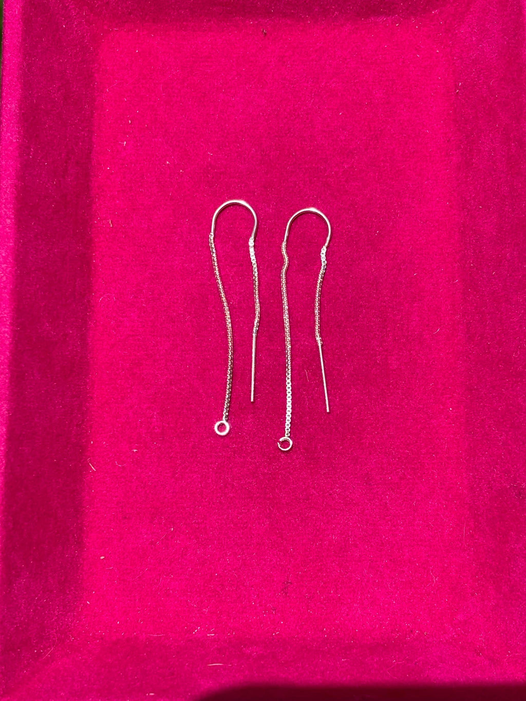 Sterling Silver Box Chain Ear Threader