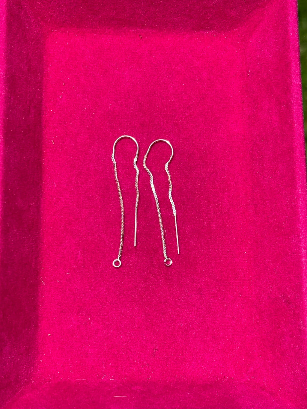 Sterling Silver Box Chain Ear Threader