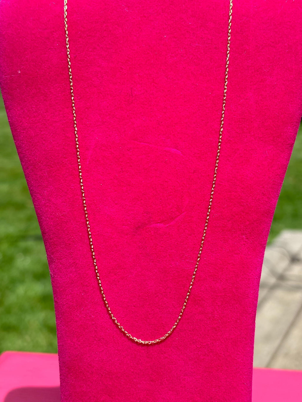 14K Yellow Gold-Filled 1 mm Rope 16" Chain
