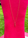 Gold Filled Horn Charm 20” Necklace