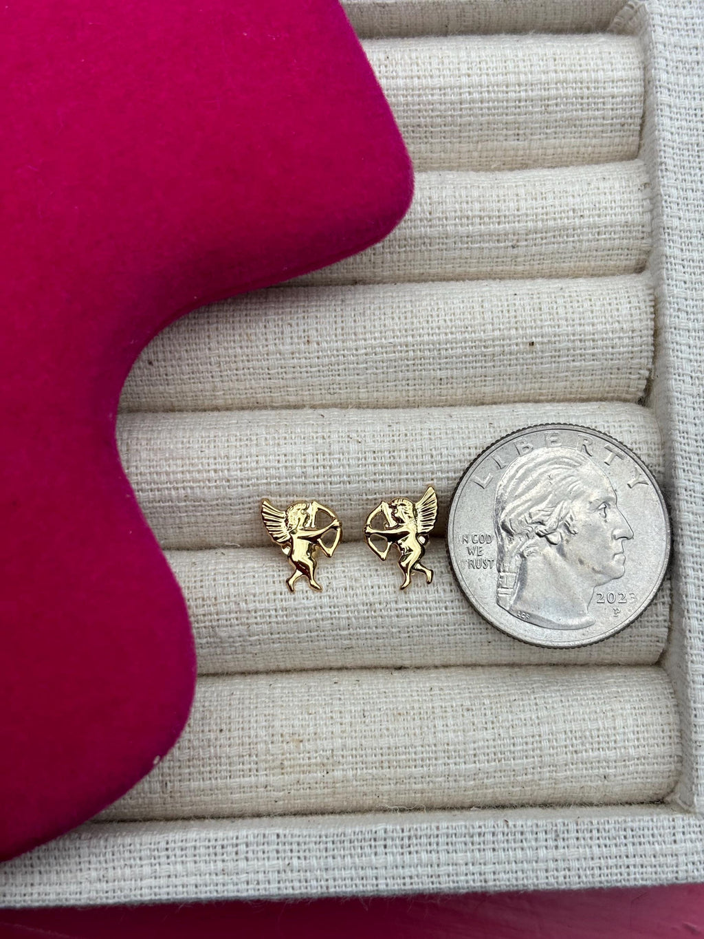 14K Angel Earrings