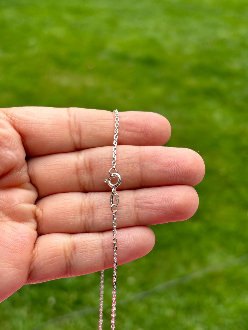 Sterling Silver Polished Mother Of Pearl Cross Necklace