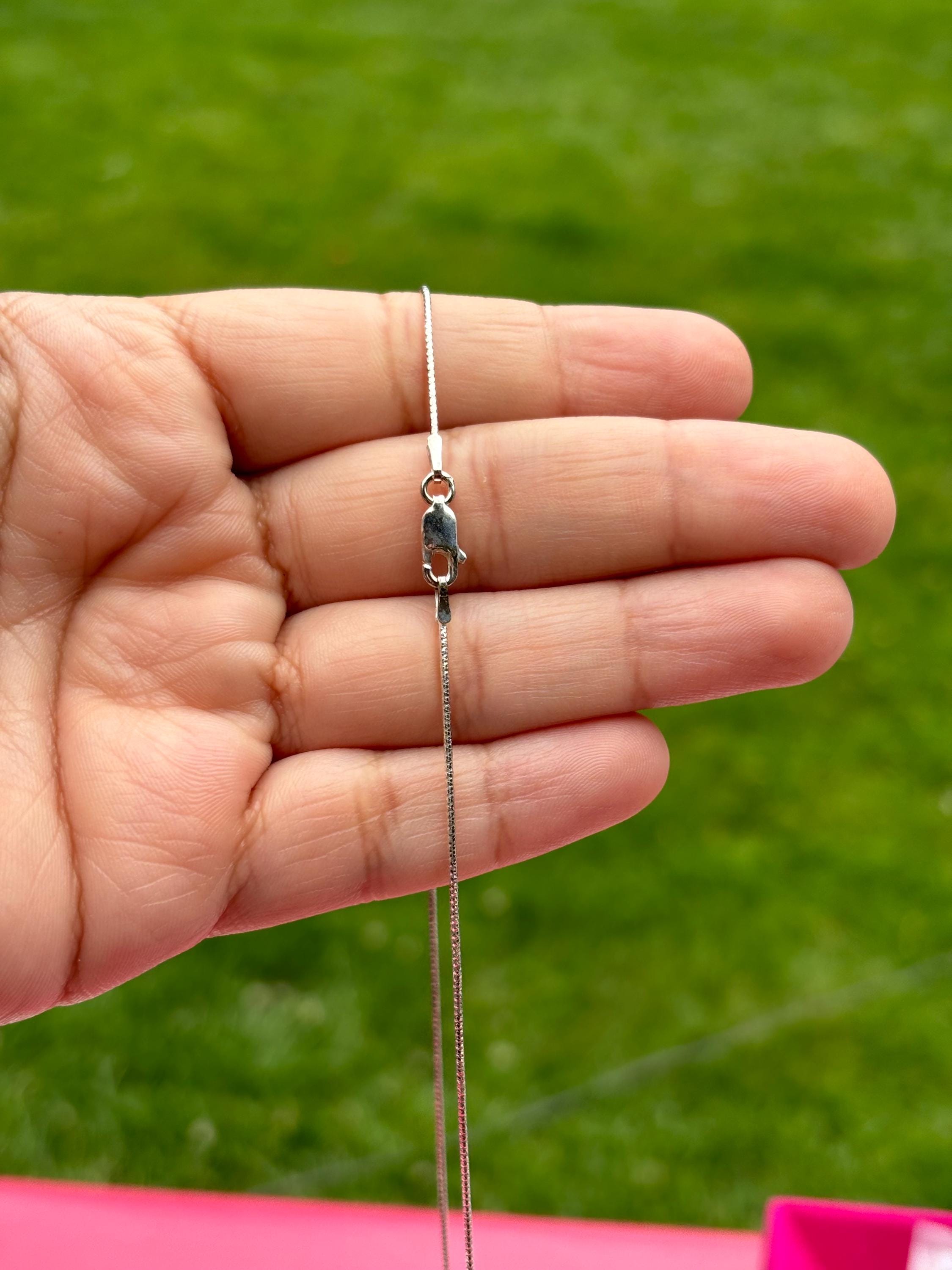 Sterling Silver Eight-Sided Diamond-Cut Seamed Snake Chain