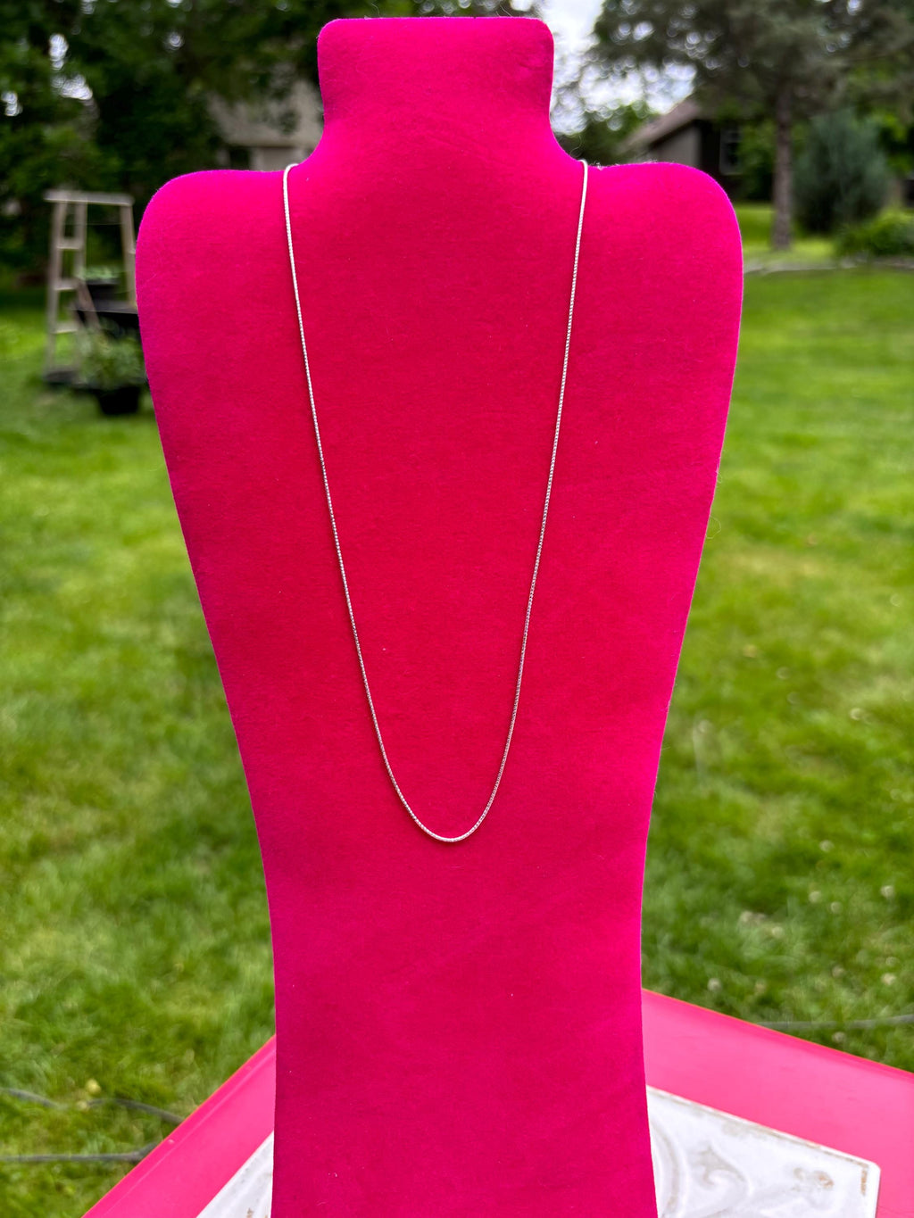 Sterling Silver Eight-Sided Diamond-Cut Seamed Snake Chain