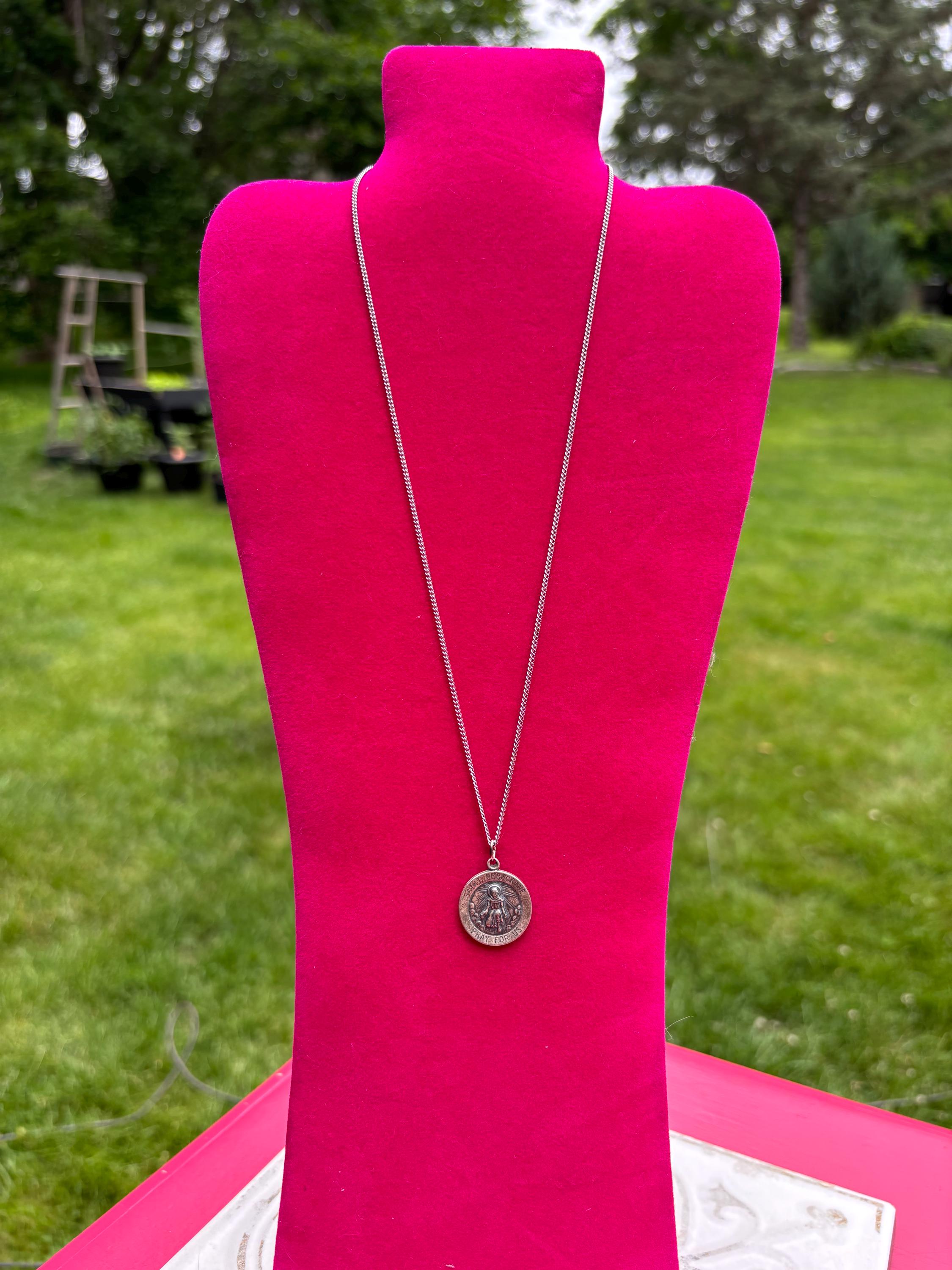 Sterling Silver St. Peregrine Necklace