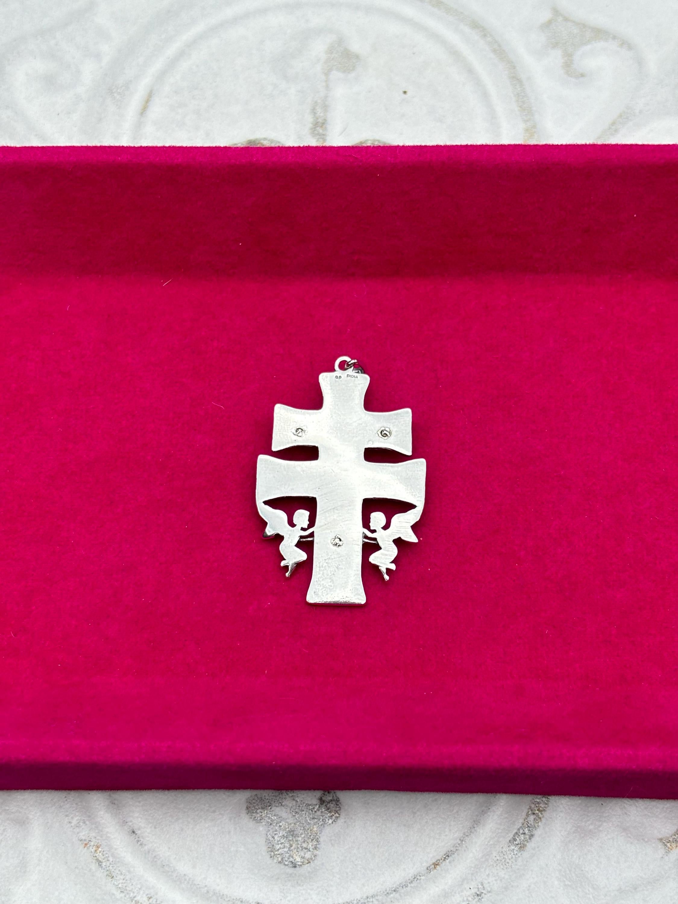 Sterling Silver Antiqued Large Crucifix Cross Pendant