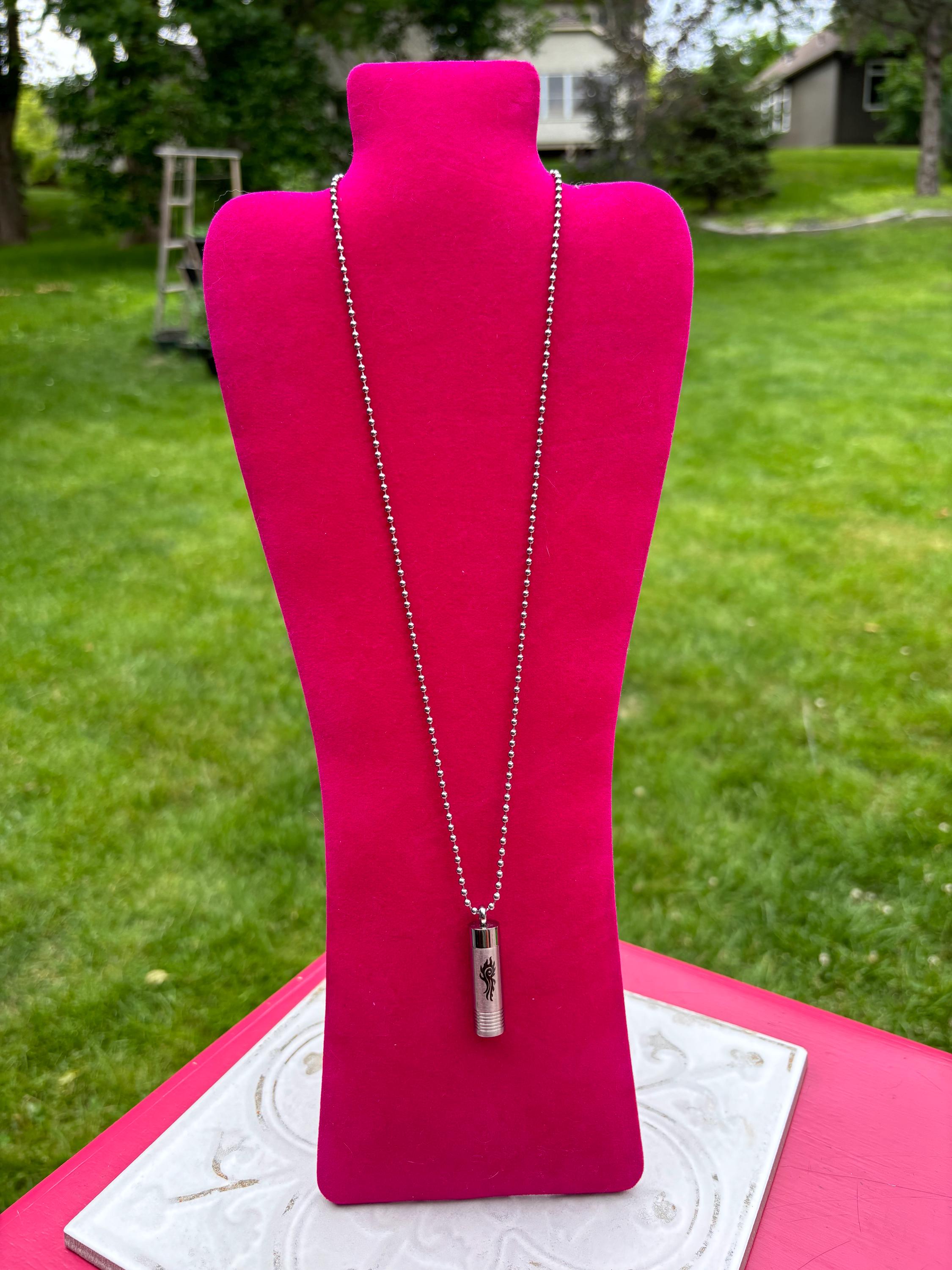 Sterling Silver Ash Holder Necklace