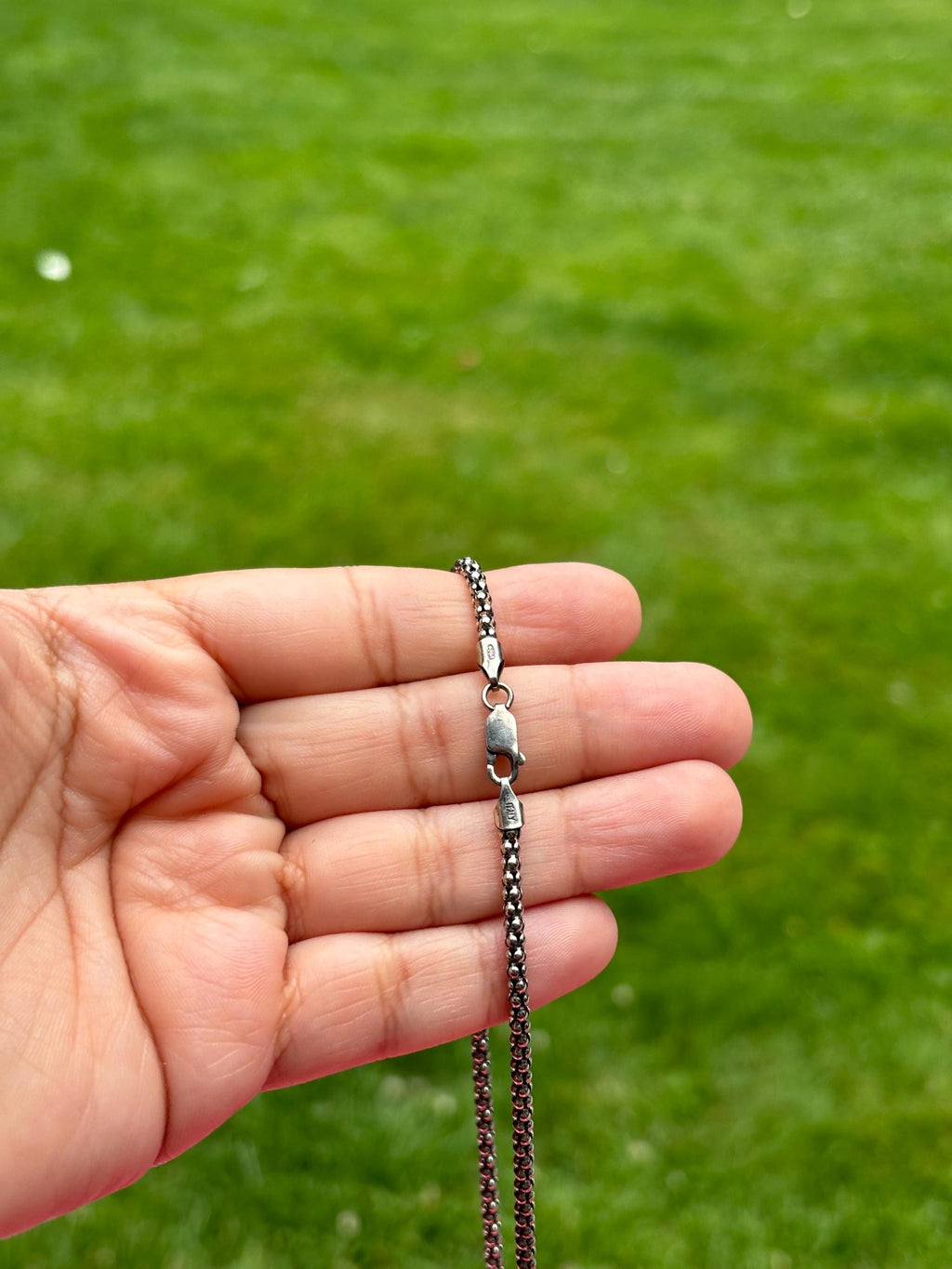Sterling Silver Smoky Quartz Statement Necklace