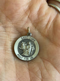 Sterling Silver 18 mm St. Luke Medal