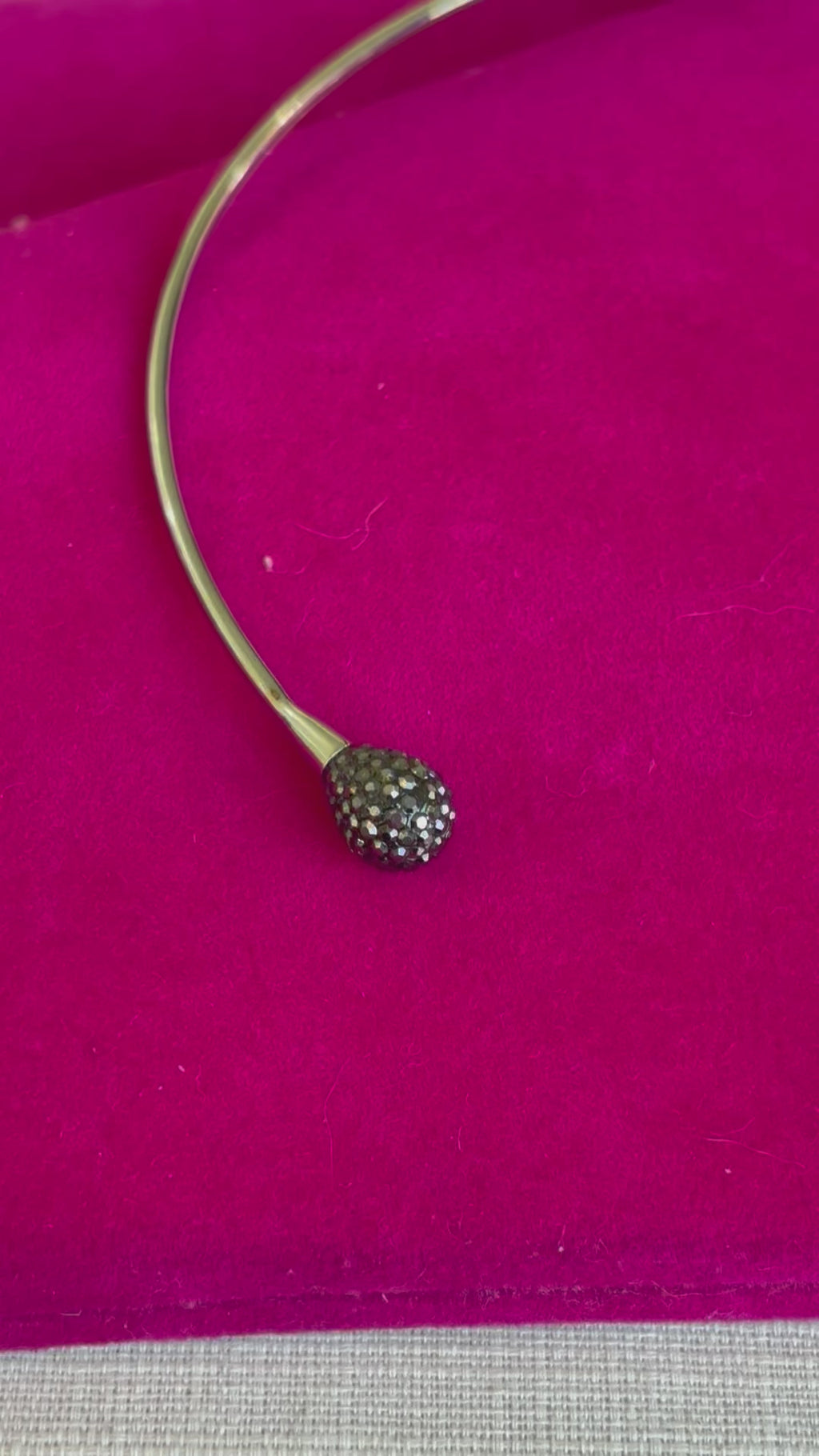 Stainless Steel Polished with Hematite Flexible Neck Wire