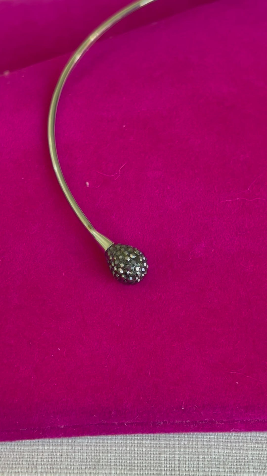 Stainless Steel Polished with Hematite Flexible Neck Wire