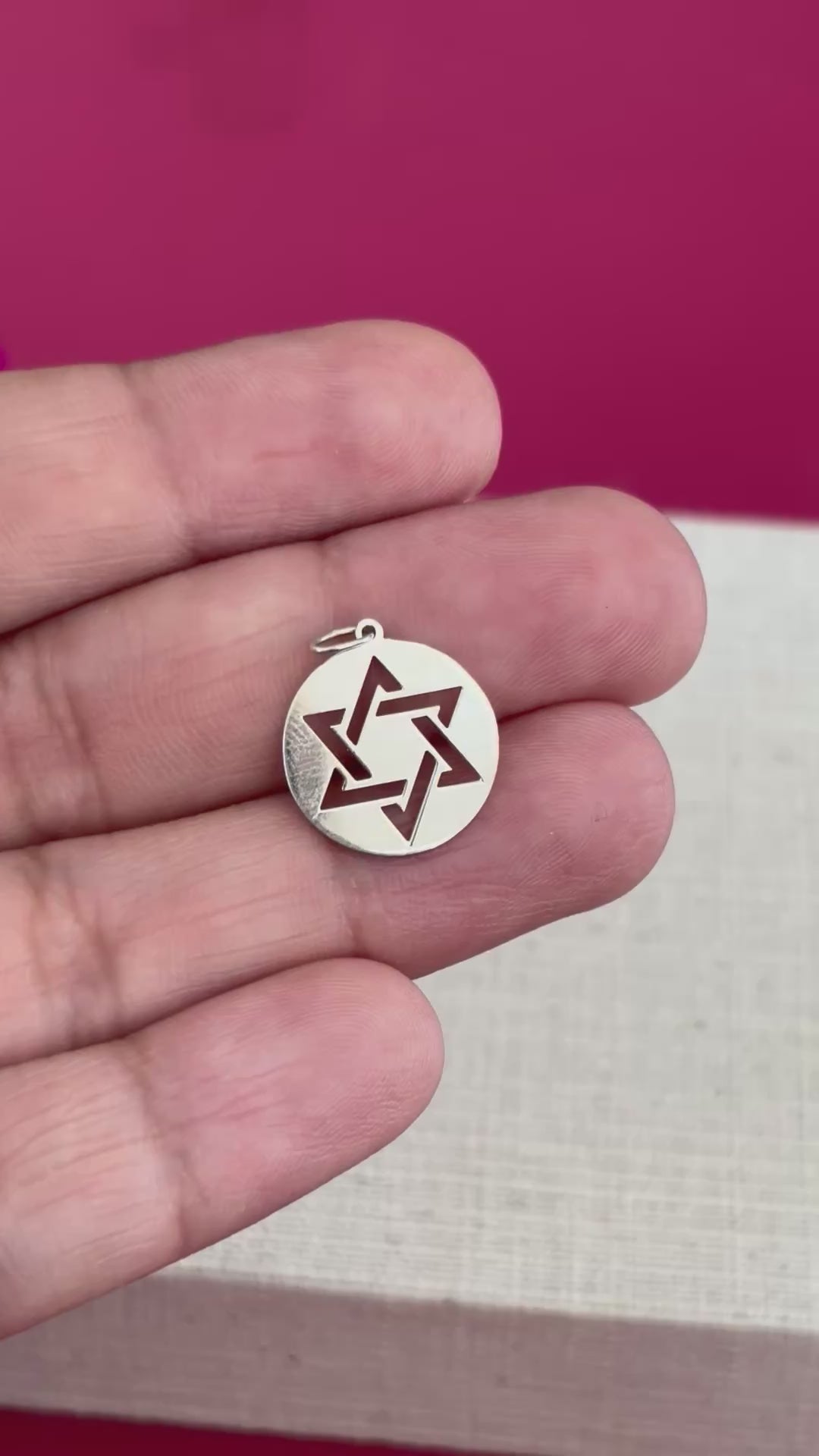 Sterling Silver Star of David Pendant
